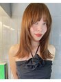 エレ 代々木公園(ere) 顔周りにデザインを入れたレイヤースタイル。