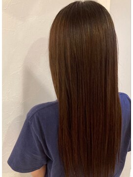 エヌアンドエー 春日部東口店(hair shop N&A) うねり防止、痛んだ髪に髪質改善Trと秋のケアカラー ブラウン