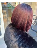 ブリーチなしカラー/レッドブラウン/暖色カラー