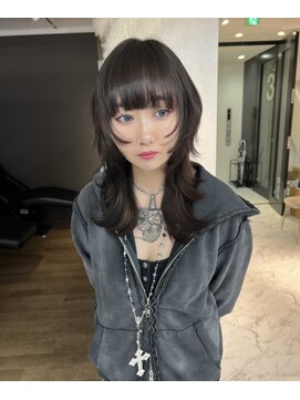 ユアーズヘア 新宿三丁目店(youres hair) ザクザクレイヤー、ロングウルフ、ウルフカット、ハッシュカット