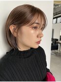 くびれヘア_アプリコットオレンジ_夏のヘアアレンジ