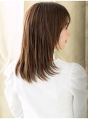 □シースルー前髪美髪顔周りレイヤースタイル416-2上尾30代40代