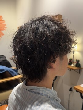 ウルフ/パーマ/メンズ/マッシュ/武蔵小杉/眉毛/スパシャンプー