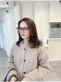 大人の綺麗めレイヤースタイル