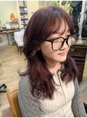 顔回りレイヤ－カット