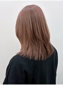 大人ガーリー/ダークアッシュ/似合わせカット/ミディアムレイヤ