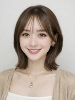 オーラ オモテサンドウ(Aura omotesando)&nbsp;結べるくびれ大人っぽボブ×柔らか透明感ベージュ