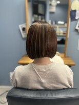 リマイル 西台店(remile)&nbsp;ブラントボブ×ニュアンスハイライト