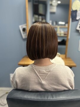 リマイル 西台店(remile) ブラントボブ×ニュアンスハイライト