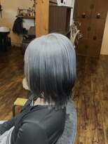 ジーワンヘアー(G1 HAIR) 【エンドカラー】 ネオウルフ シルバー×ブラック