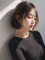 チェレ ブラン 堺東店(Chere brun)&nbsp;【色っぽボブ】ウェット束感ダークトーンボブ