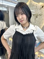 アプリ 大宮西口(appri)&nbsp;艶髪/ブルーブラック/レイヤーボブ/韓国