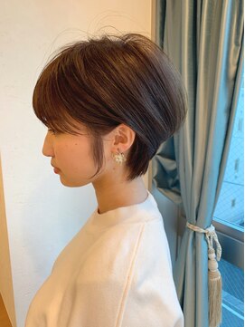 ロンド パルティール 大宮(Lond partir) 【石田勇士郎】黒髪毛先パーマ横顔美人ショート