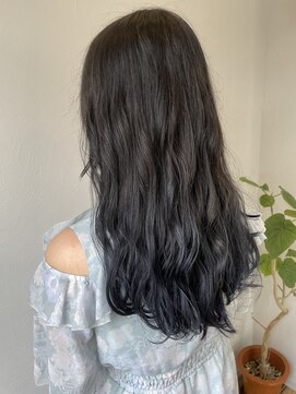 ヘアーリビングリコ 新潟笹口店(hair living Liko) gradation×Blue Black