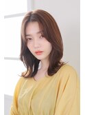 大人かわいい小顔外ハネミディ30代40代50代奈良