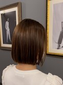 髪質改善ストレート×ボブ