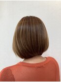 toricot guest hair【ハイライト/イエロー/前下がりボブ】
