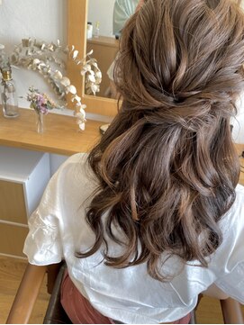 ヘアーシェリー(hair Cherie) ナチュラルウェーブ☆ハーフアップ