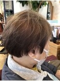白髪染め+ライトカラー