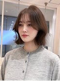 韓国風ウェーブボブ