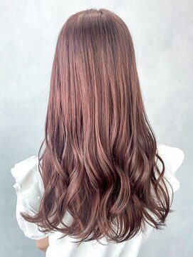 アルバム 池袋(ALBUM) ピンクロング_ハッシュカットフルバングレッドブラウン_ba477443