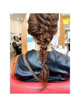 レクタ(recta) フィッシュボーンミックス編みおろし