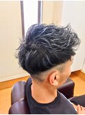 ブルー系シルバーハイライト