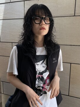 テテ ニコ(tete nico) 【ニラサキユウマ】ロングパーマ+レイヤーカット+トリートメント