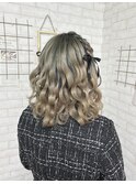 編み込み波ウェーブ
