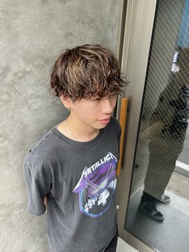 アイス(kice) 緩めスパイラル×ハイライトスタイル