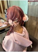 ヘアセット/セット/ヘアアレンジ/編み込み/発表会/結婚式/2次会