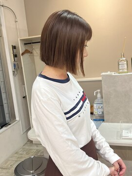 アスラン(ASLAN) ボブ/丸くないボブ/前髪ありボブ