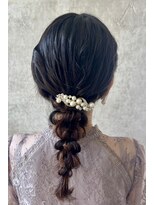 スタイル 横浜(STYLE)&nbsp;結婚式お呼ばれ編みおろし／横浜ヘアセット/カチモリ/アレンジ