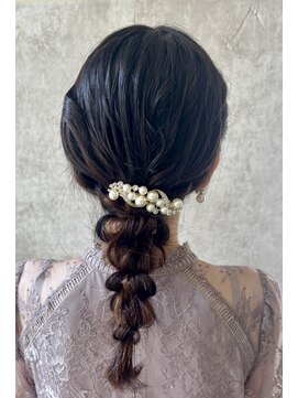 スタイル 横浜(STYLE) 結婚式お呼ばれ編みおろし／横浜ヘアセット/カチモリ/アレンジ