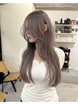 ラキングキョウト(LA KING KYOTO) グレージュ　顔周りカット