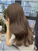 マロンベージュ  ベージュカラー  透明感カラー
