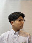 ビジネスサイドパート毛流れパーマ