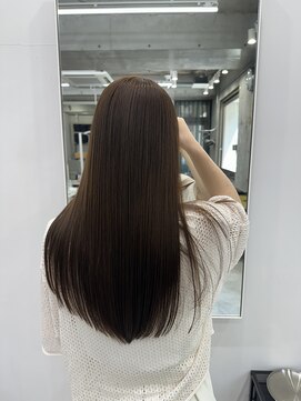 ディジョン(Dijon) 韓国顔まわりレイヤーカットグレージュオリーブベージュブラウン