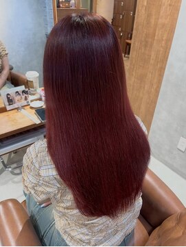 アンククロス 表参道(ANKH CROSS) カラートリートメント/艶髪/ストレート/ピンクレッド