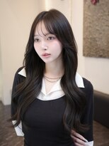 ジュノヘアージャパン 表参道(JUNO HAIR JAPAN)&nbsp;韓国ヘア くびれレイヤー 顔周りカット イルミナカラー