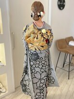 ロイオブジゼル(roi of GiseL)&nbsp;ヘアセット 成人式 卒業式 振袖 袴 タイトシニオン カチモリ