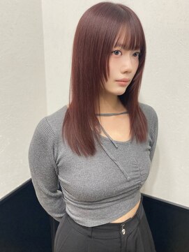 ラグナ(LAGUNA) 【ミディアム/ピンクブラウン/ブリーチなしダブルカラー】