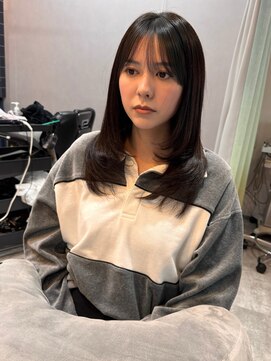 コロレ(COLORE) 柔らか縮毛矯正×レイヤーセミロング