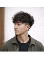 スープレックス ヘアーデザイン(SOUPREX HAIR DESIGN)&nbsp;メンズツーブロックくせ毛風パーマ　20代 30代 40代 50代 60代