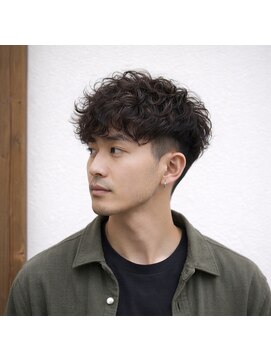 スープレックス ヘアーデザイン(SOUPREX HAIR DESIGN) メンズツーブロックくせ毛風パーマ　20代 30代 40代 50代 60代