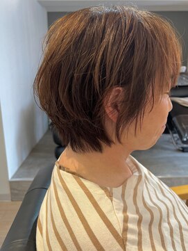 フリー(Free) 20代30代40代50代似合わせハッシュカットエンドカラーピンク