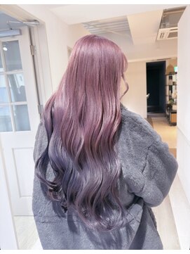 シェーン 仙台駅広瀬通店(schon) pink × lavenderのグラデーションが可愛すぎる～！
