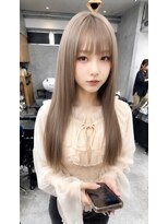 エンネ 新宿(enne) ミルクティーベージュ/ミルクティーカラー/レイヤーカット