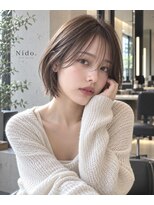 シヨン(ciyon.)&nbsp;大人可愛いショートボブ/顔まわりカット/透明感ブラウン/小顔