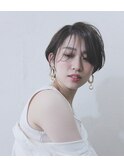 ensue京都◇大人かわいい耳かけショートヘア×艶カラー◇中島
